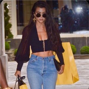 House of CB black corset top